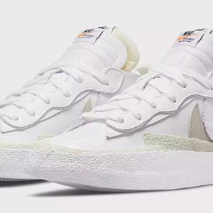 Size 10.5 - Nike Blazer Low x Sacai Shiny White 2022